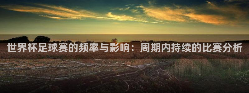 世界杯足球赛的频率与影响：周期内持续的比赛分析